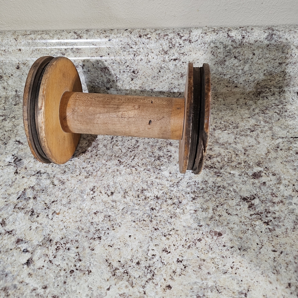 Rustic Wooden Spool Accent Piece - Picture 6 of 8
